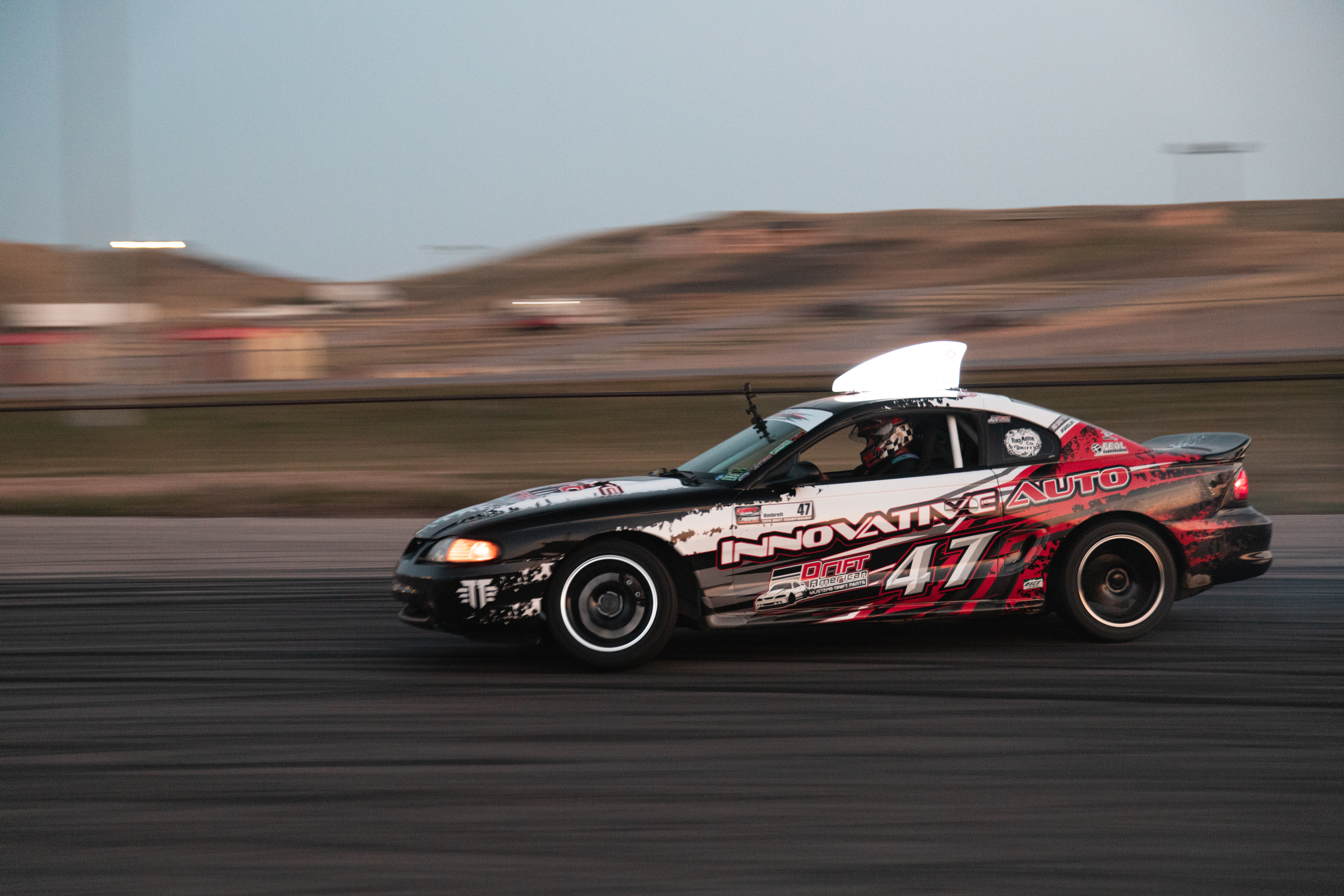 Scott Umbreit drifts at the 2020 Sturgis Mustang Rally